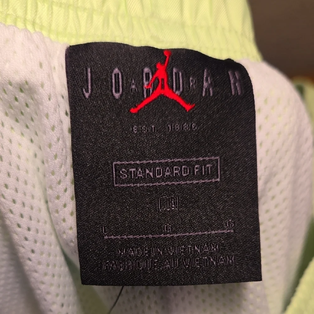 NWT Nike Jordan Neon Green Swim Trunks